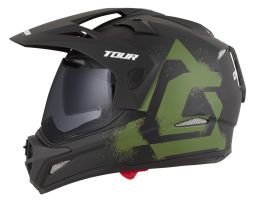 Prilba Tour 2.0 Crew, CASSIDA (čierna matná/tmavě zelená, plexi s prípravou pre Pinlock) 2026