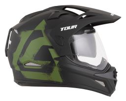 Prilba Tour 2.0 Crew, CASSIDA (čierna matná/tmavě zelená, plexi s prípravou pre Pinlock) 2026