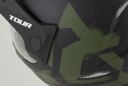 Prilba Tour 2.0 Crew, CASSIDA (čierna matná/tmavě zelená, plexi s prípravou pre Pinlock) 2026