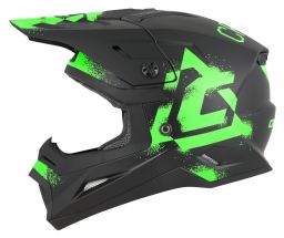 Přilba Cross Cup 2 Crew Junior, CASSIDA, dětská (černá matná/zelená fluo) 2026