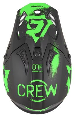 Prilba Cross Cup 2 Crew, CASSIDA (čierna matná/zelená fluo) 2026