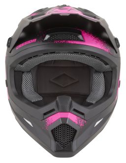 Prilba Cross Cup 2 Crew, CASSIDA (čierna matná/růžová fluo) 2026