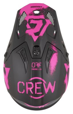 Prilba Cross Cup 2 Crew, CASSIDA (čierna matná/růžová fluo) 2026
