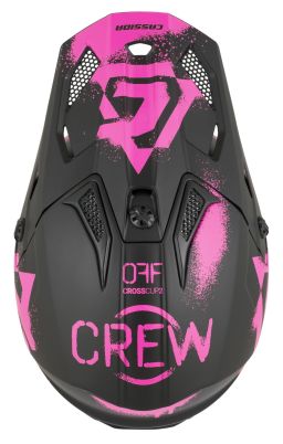 Prilba Cross Cup 2 Crew Junior, CASSIDA, detská (čierna matná/růžová fluo) 2026