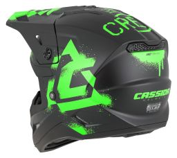 Prilba Cross Cup 2 Crew Junior, CASSIDA, detská (čierna matná/zelená fluo) 2026