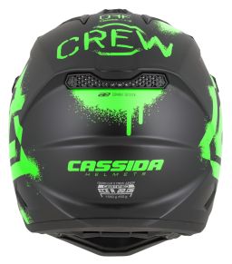Prilba Cross Cup 2 Crew Junior, CASSIDA, detská (čierna matná/zelená fluo) 2026