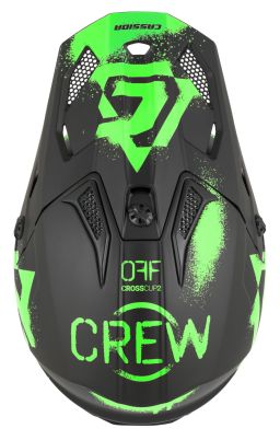 Prilba Cross Cup 2 Crew Junior, CASSIDA, detská (čierna matná/zelená fluo) 2026