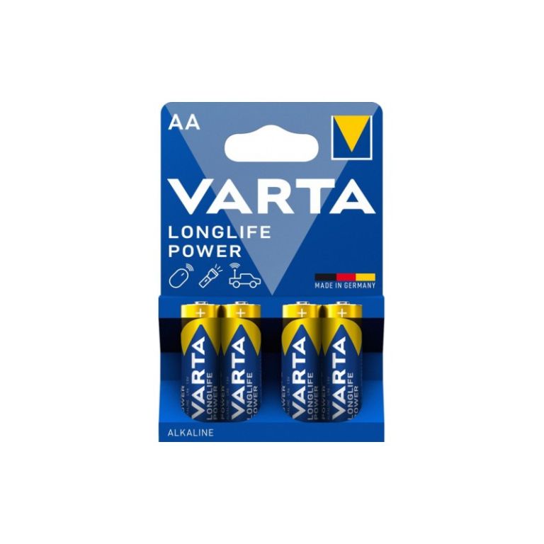 Baterie alkalická AA LR6, 1.5 V (4 ks) VARTA