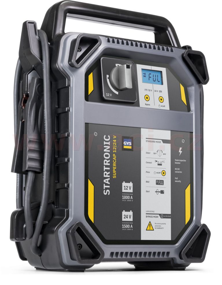 Kondenzátorový startovací zdroj 12/24 V, GYS STARTRONIC SUPERCAP