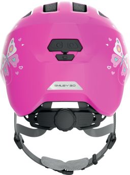 Cyklo přilba SMILEY 3.0 pink butterfly, ABUS, dětská (růžová)