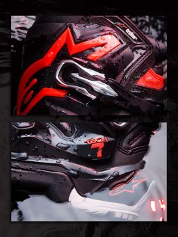 Boty TECH 7 ENDURO DRYSTAR, ALPINESTARS (černá/červená fluo/bílá) 2026