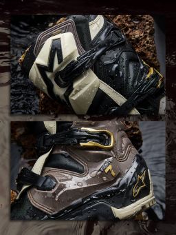 Boty TECH 7 ENDURO DRYSTAR, ALPINESTARS (černá/tmavě šedá/zlatá) 2026