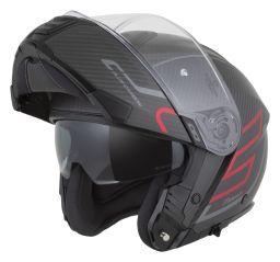 Přilba Modulo 2.1 Plus Carbon, CASSIDA (carbon matná/červená metalická/reflexní stříbrná/černá) 2026