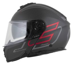 Přilba Modulo 2.1 Plus Carbon, CASSIDA (carbon matná/červená metalická/reflexní stříbrná/černá) 2026