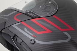 Přilba Modulo 2.1 Plus Carbon, CASSIDA (carbon matná/červená metalická/reflexní stříbrná/černá) 2026