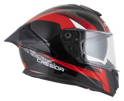 Přilba Integral GTS 2.1 Mega, CASSIDA (černá/červená/bílá) plexi s přípravou pro Pinlock 2026