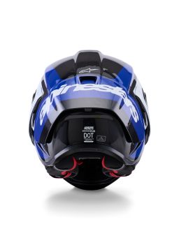 Přilba SUPERTECH R10 ARIUS, ALPINESTARS (karbon/modrá/bílá) 2026