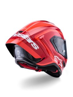 Přilba SUPERTECH R10 ARIUS, ALPINESTARS (červená fluo/červená/karbon/bílá) 2026
