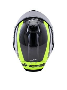 Přilba SUPERTECH R10 ARIUS, ALPINESTARS (karbon/žlutá fluo/bílá) 2026