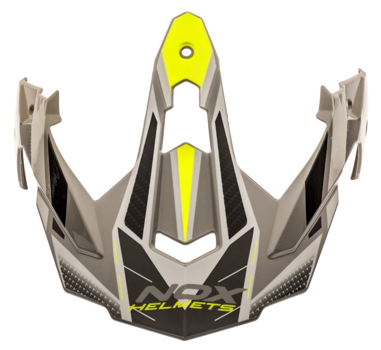 šilt pre prilby N312 TRACK, NOX (šedá,žlutá fluo)