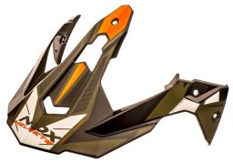 šilt pre prilby N312 TRACK, NOX (khaki,oranžová)