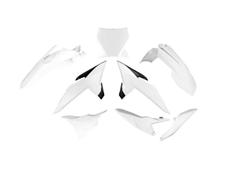 Sada plastov 6 dielov KTM, RTECH (bílá-černá)