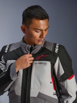 Bunda ANDES V4 DRYSTAR, ALPINESTARS (tmavo šedá/světle šedá/černá/červená) 2026