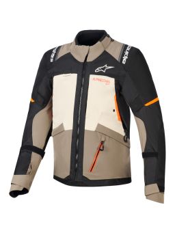 Bunda ANDES V4 DRYSTAR, ALPINESTARS (krémová/světle hnědá/černá/oranžová fluo) 2026
