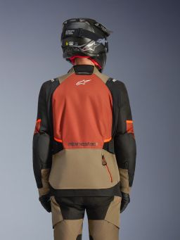Bunda ANDES V4 DRYSTAR, ALPINESTARS (svetle hnědá/tmavě oranžová/černá) 2026