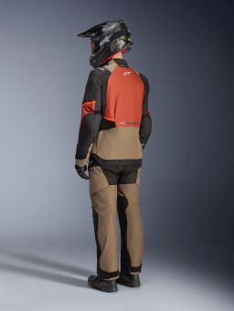 Bunda ANDES V4 DRYSTAR, ALPINESTARS (svetle hnědá/tmavě oranžová/černá) 2026