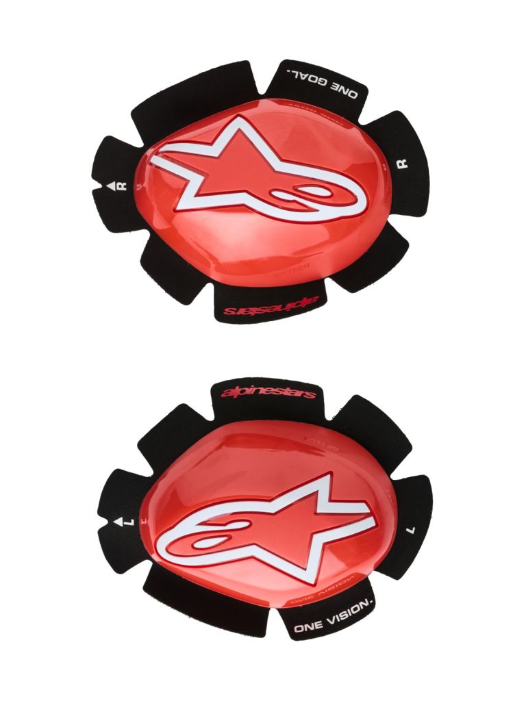 Slidery GP TECH, ALPINESTARS (červené/bílé) 2026