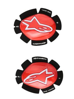 Slidery GP PLUS, ALPINESTARS (červené/bílé) 2026