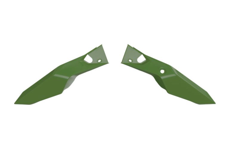 Bočné číslové tabuľky KOVE, RTECH (zelené navy)