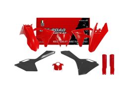 Sada plastov GASGAS, RTECH (červeno/černé, 7 dielov)