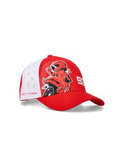 šiltovka Marc Marquez, detská (červená,bílá)