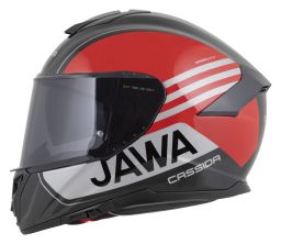Přilba Integral GT 2.1 Jawa Sport, CASSIDA (černá/červená perleť/stříbrná)