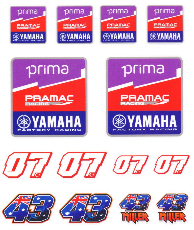 Samolepky YAMAHA PRAMAC
