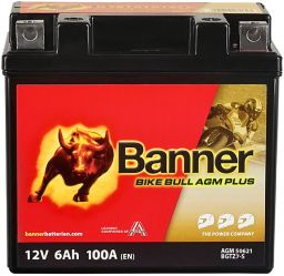 Baterie AGM plus 12V, BGTZ7-S, 6Ah, 100A, BANNER Bike Bull AGM PLUS 113x70x105
