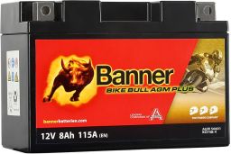 Baterie AGM plus 12V, BGT9B-4, 8Ah, 115A, BANNER Bike Bull AGM PLUS 150x70x105