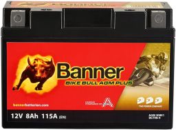 Baterie AGM plus 12V, BGT9B-4, 8Ah, 115A, BANNER Bike Bull AGM PLUS 150x70x105