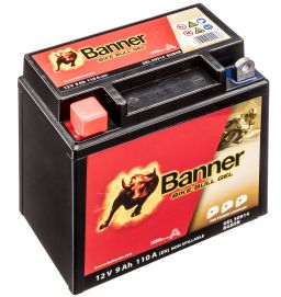 Baterie AGM plus 12V, BGB9B, 9Ah, 110A, BANNER Bike Bull AGM PLUS 135x75x138
