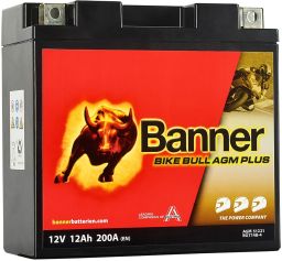 Baterie AGM plus 12V, BGT14B-4, 12Ah, 200A, BANNER Bike Bull AGM PLUS 150x70x145