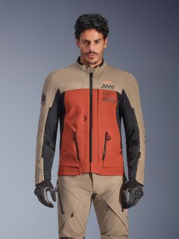 Bunda AMT-8 STRETCH DRYSTAR XF, ALPINESTARS (hnědá/oranžová/černá) 2026