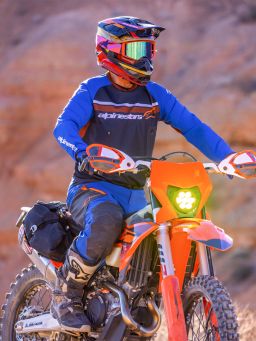 Kalhoty MAXDURA DUAL, ALPINESTARS (modrá/tmavě šedá/oranžová) 2026