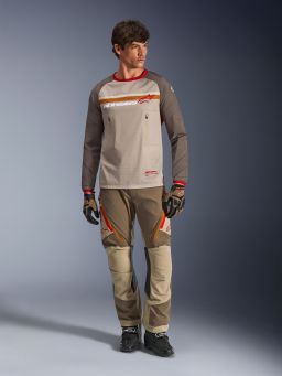 Dres MAXDURA DUAL, ALPINESTARS (hnědá/oranžová) 2026