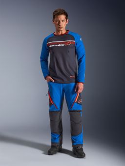 Dres MAXDURA DUAL, ALPINESTARS (tmavo šedá/modrá/oranžová) 2026