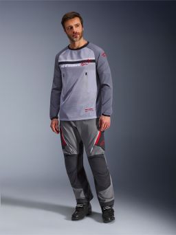 Dres MAXDURA DUAL, ALPINESTARS (svetle šedá/tmavě šedá/oranžová) 2026