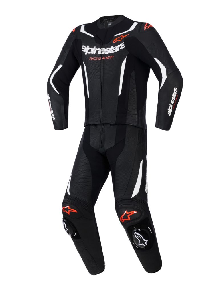 Dvojdielna kombinéza GP FORCE V2, ALPINESTARS (černá/bílá/červená fluo) 2026