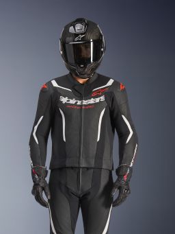 Dvojdielna kombinéza GP FORCE V2, ALPINESTARS (černá/bílá/červená fluo) 2026