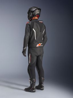 Dvojdielna kombinéza GP FORCE V2, ALPINESTARS (černá/bílá/červená fluo) 2026